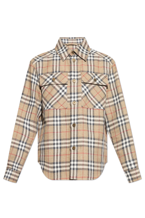 Grey Checked pattern shirt Burberry - Vitkac AS